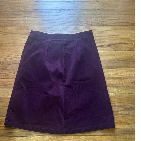 St. John’s Bay Burgundy Corduroy Midi Skirt – Classic Fall Style - Picture 4 of 5